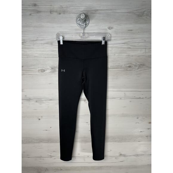 Under Armour Leggings Womens Small Black ColdGear Compression Leggings 1344527 - Picture 1 of 8